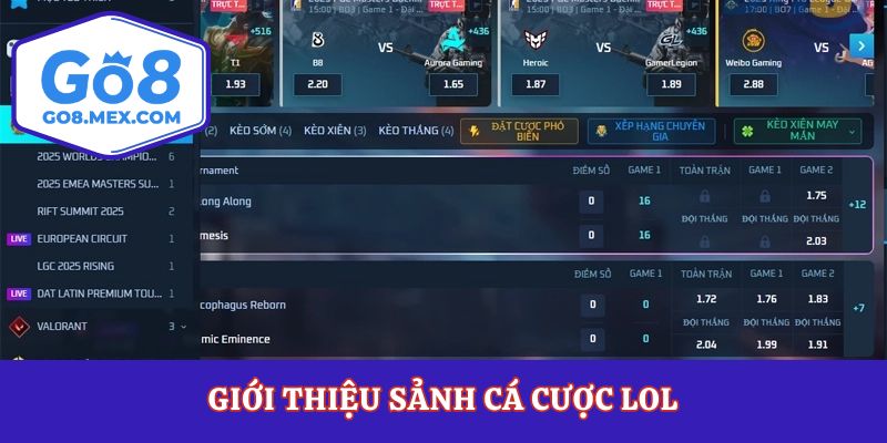 Giới thiệu sảnh cá cược LOL